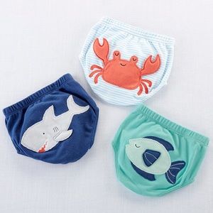 Under the sea boys diaper cover set.  (3 included)
